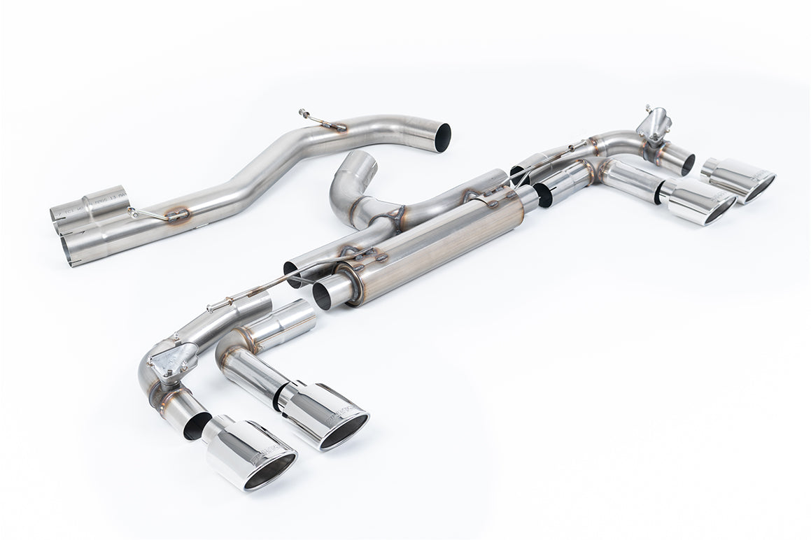 Audi S3 8Y Sportback GPF models - 'Race' 80mm Non-Resonated (Loudest) Cat-Back Exhaust System