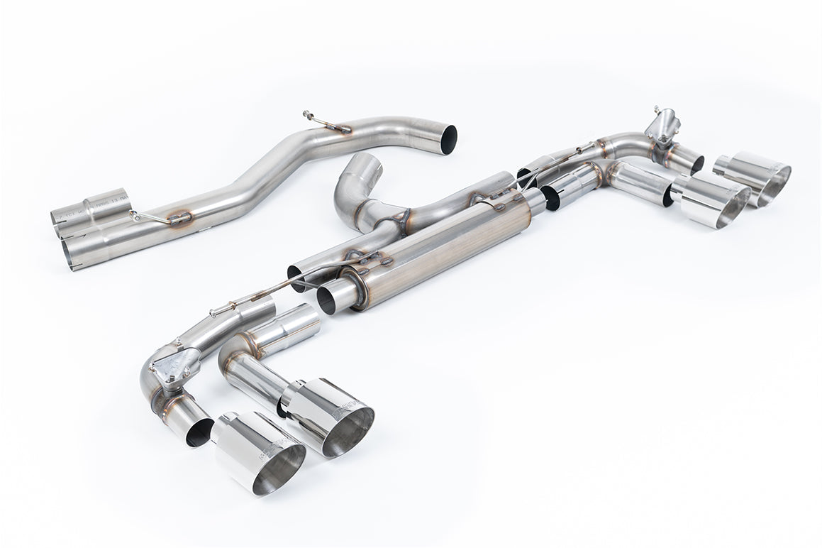 Audi S3 8Y Sportback GPF models - 'Race' 80mm Non-Resonated (Loudest) Cat-Back Exhaust System