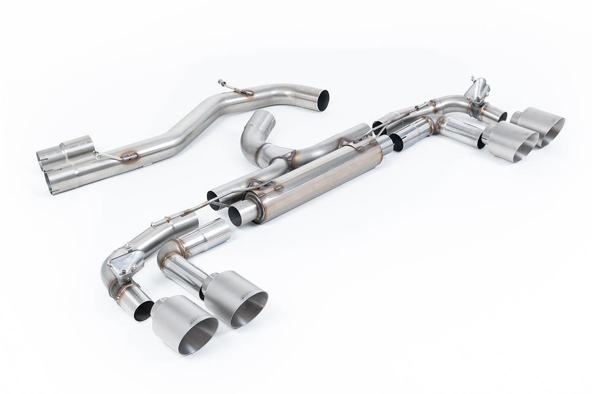 Audi S3 8Y Sportback GPF models - 'Race' 80mm Non-Resonated (Loudest) Cat-Back Exhaust System