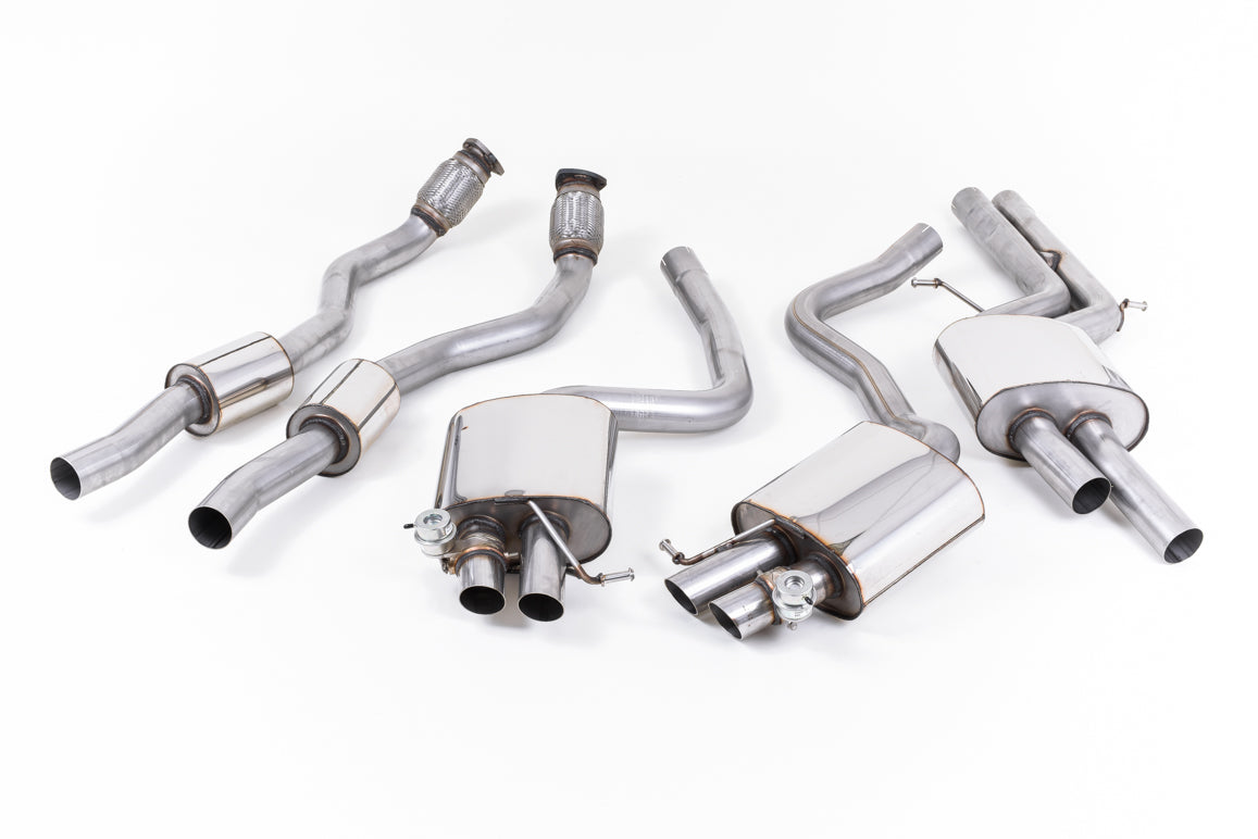 Audi RS4 B8 Avant - Cat-Back Exhaust System - Uses OE Trims