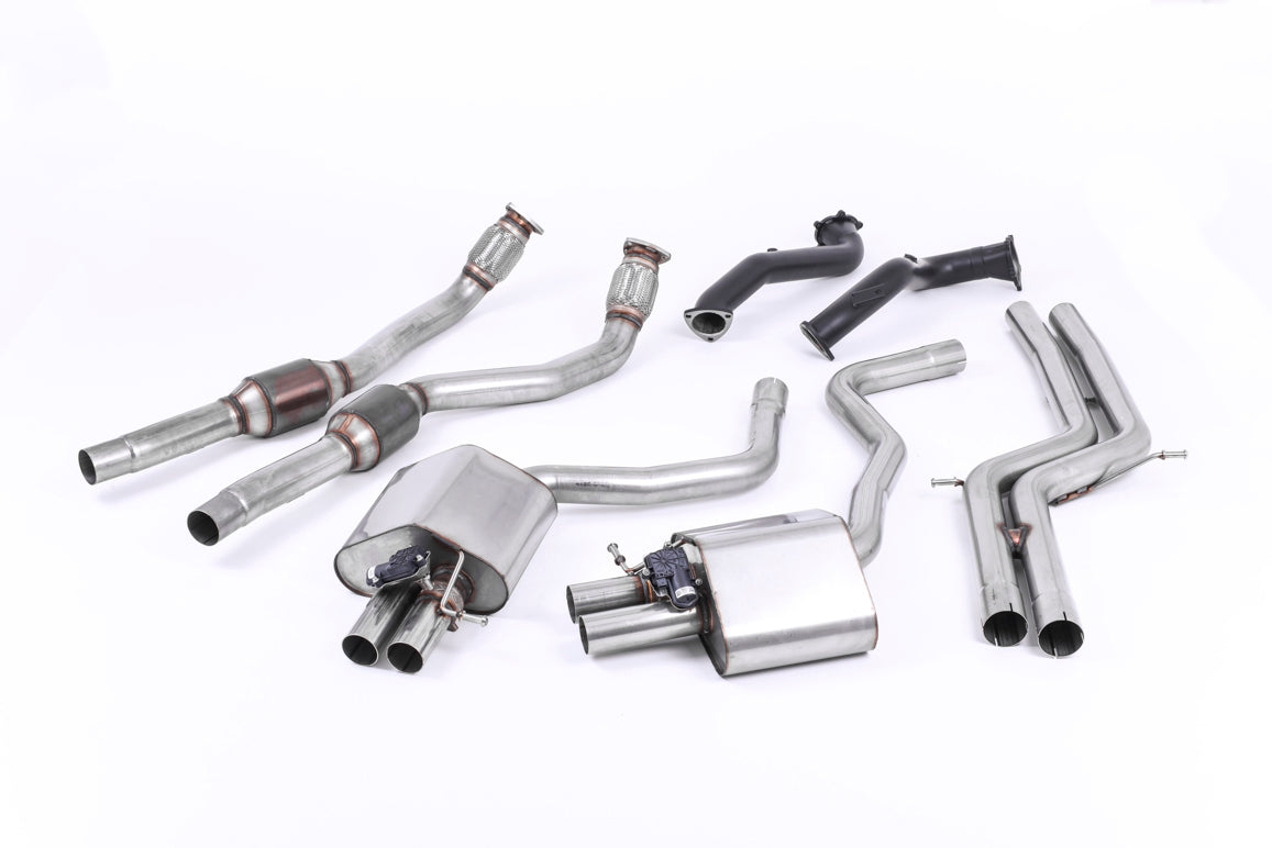 Audi RS6/RS7 C7 - Complete Exhaust System - Uses OE Trims
