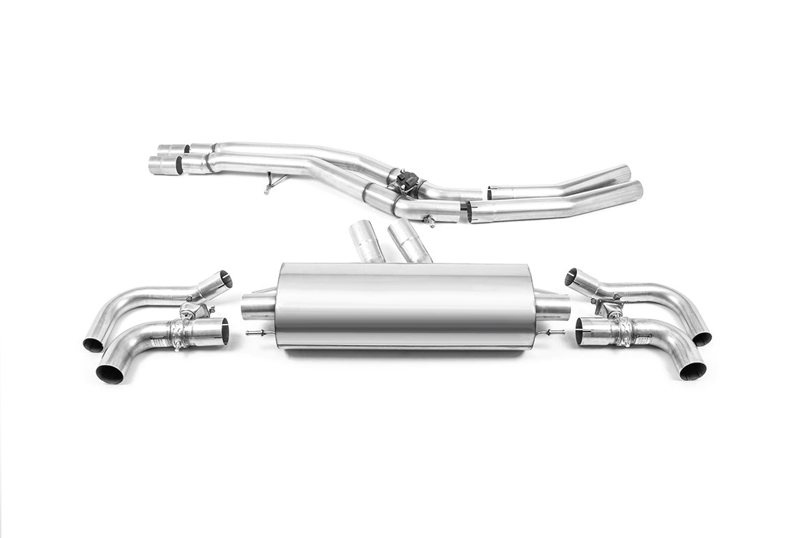 Audi RSQ8 - Front Pipe Back Exhaust - Uses OE Trims