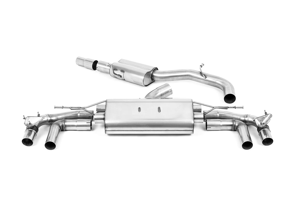 Audi S3 8Y Sportback GPF models - 80mm Resonated Cat-Back Exhaust System