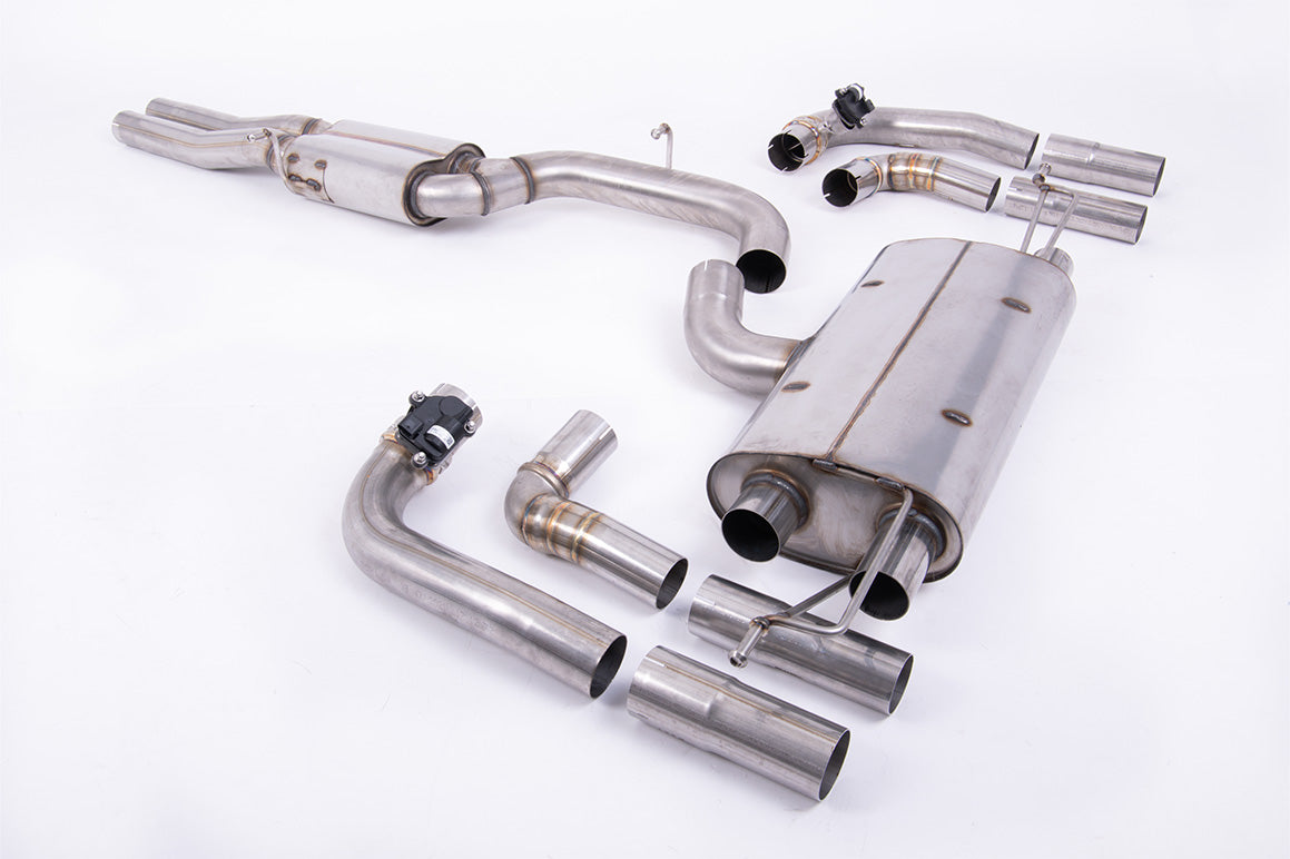 80mm Resonated OPF/GPF Back System For Audi RS3 8Y Saloon/Sedan