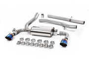 Ford Focus MK3 RS - Non-Resonated (Louder) Cat-Back Exhaust System with Burnt Titanium GT-115 Trims