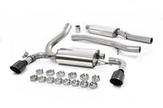 Ford Focus MK3 RS - Resonated (Quieter) Cat-Back Exhaust System with Cerakote Black GT-115 Trims