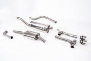 Ford Fiesta MK8 1.0T ST Line (Non GPF Models) Dual Outlets - Dual Outlet Exhaust System Brushed Titanium GT-100 Trims (Requires Maxton Diffuser)