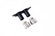Porsche 991.2 GT3 & GT3 RS - GT-100 Polished Trims & Mounting Plate - Fits to OE Silencer