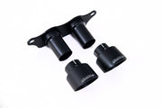 Porsche 991.2 GT3 & GT3 RS - GT-100 Cerakote Black Trims & Mounting Plate - Fits to OE Rear Silencer