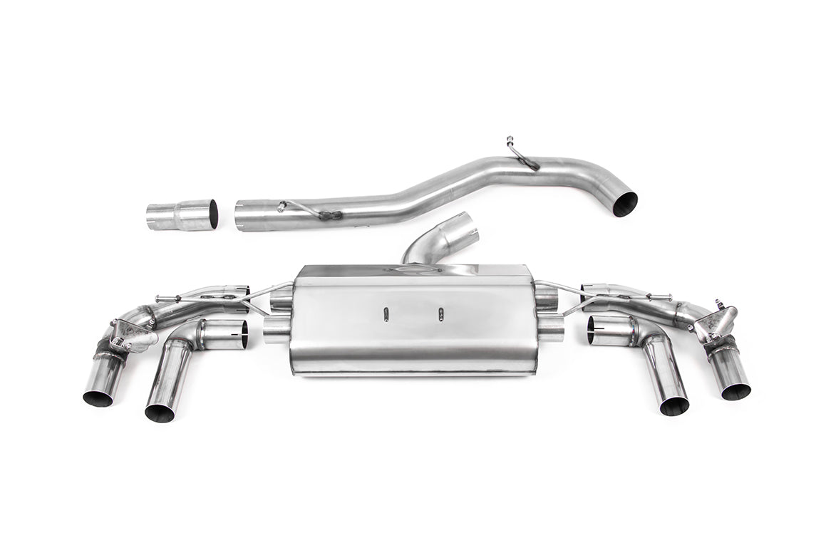 VW Golf R MK8/MK8.5 - 80MM Non-Resonated OPF Back Exhaust System
