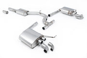 VW Arteon 2.0 TSI (USA Non Valved/Downturn Tips) - 76mm Part Resonated Non-Valved Cat-Back System (Road+)