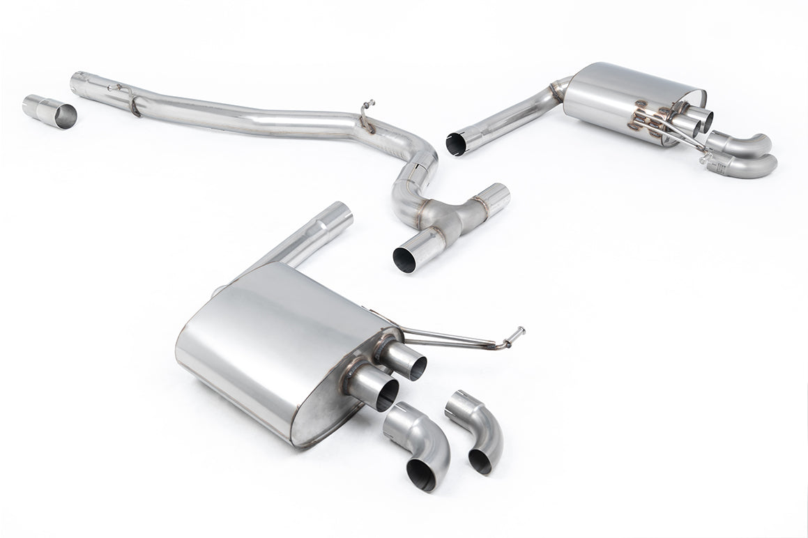 VW Arteon 2.0 TSI (USA Non Valved/Downturn Tips) - 76mm Non-Resonated Non-Valved (Loudest) Catback
