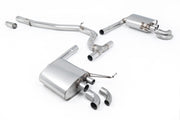 VW Arteon 2.0 TSI (USA Non Valved/Downturn Tips) - 76mm Non-Resonated Non-Valved (Loudest) Catback