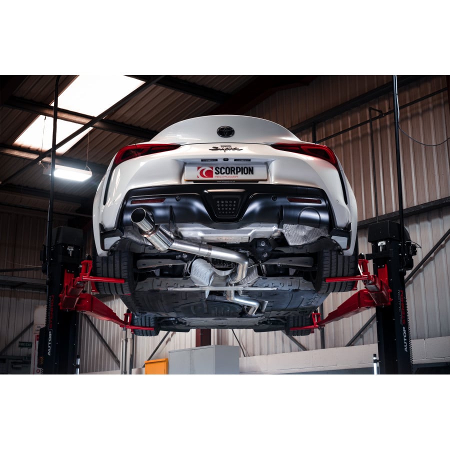 Scorpion Toyota GR Supra (A90) 3.0T 80MM Single Exit Cat Back Exhaust