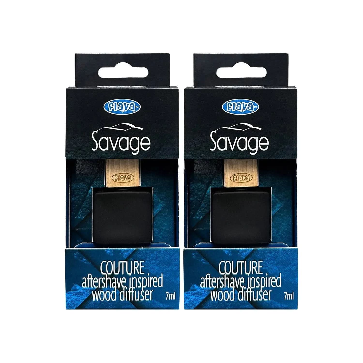 Flava Couture Wood Car Air Freshener - Savage Flava Car Scents