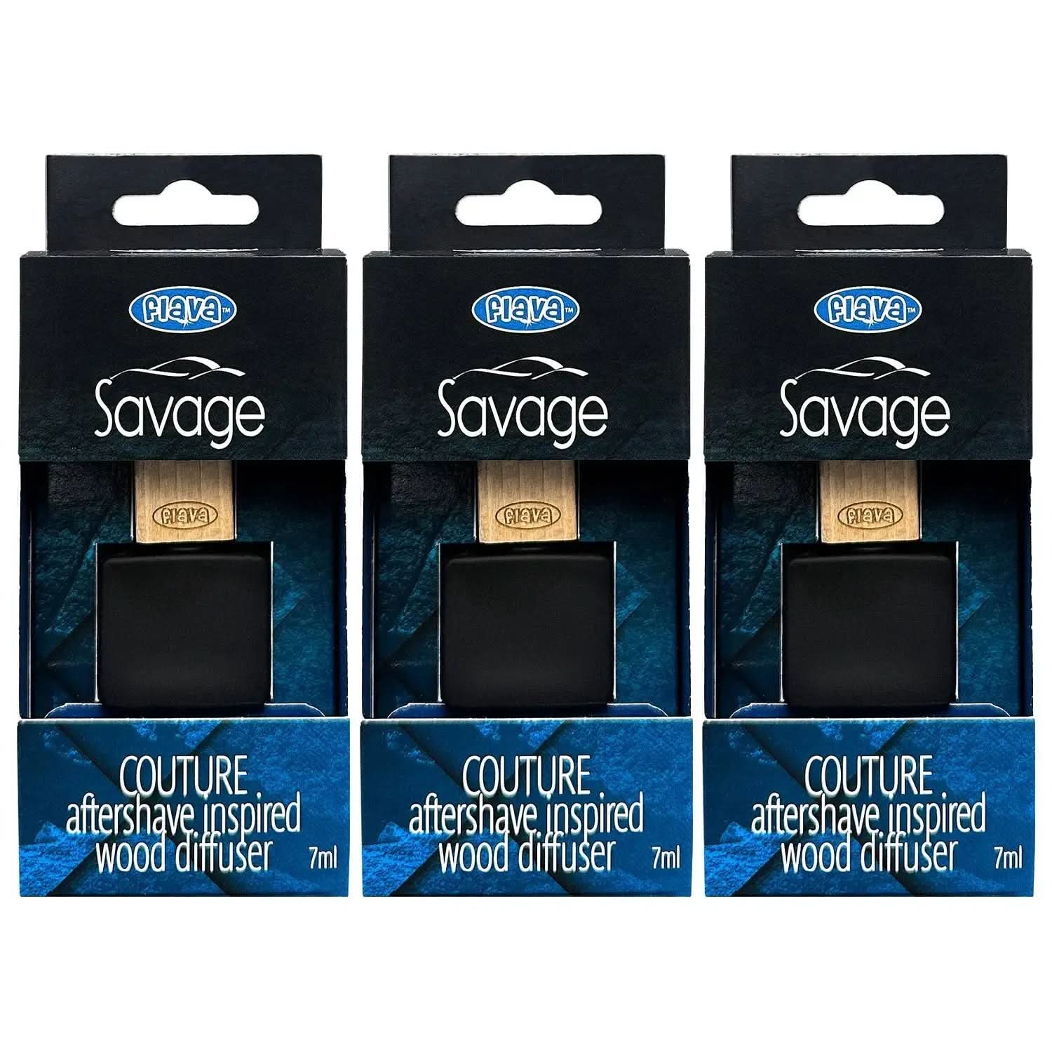 Flava Couture Wood Car Air Freshener - Savage Flava Car Scents