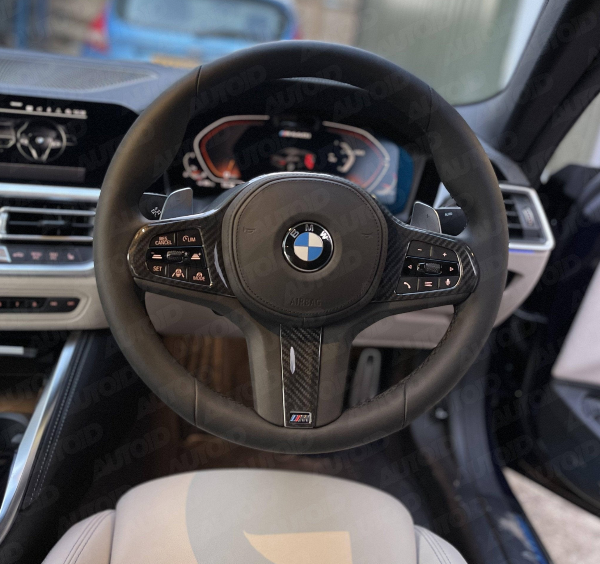 BMW M Sport Pre-Preg Carbon Fibre Steering Wheel Trim by FORM (2018-2024) FORM Industries