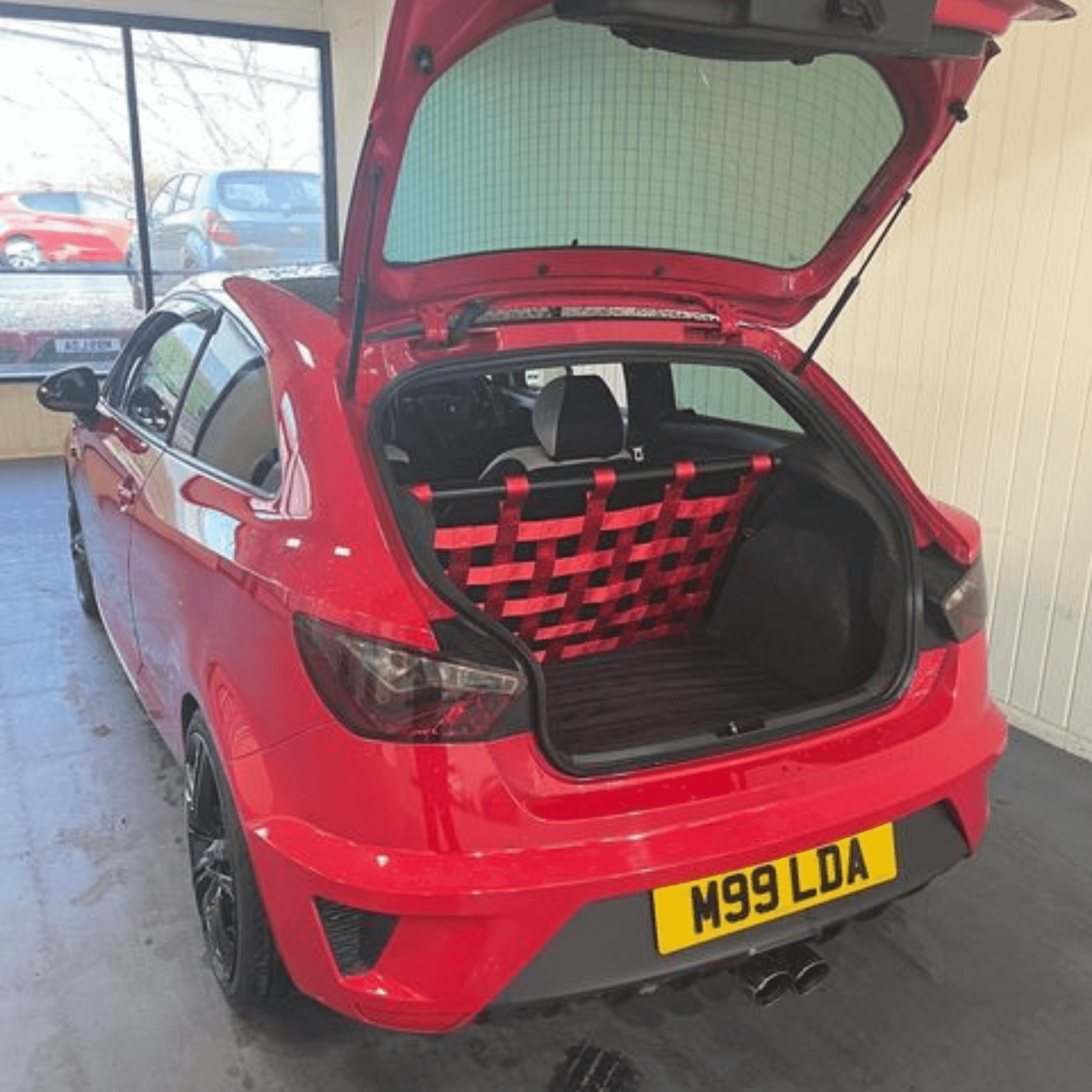 Seat Ibiza Mk4 Cupra 6J 6P Strut bar and Cargo net cargo-nets.co.uk
