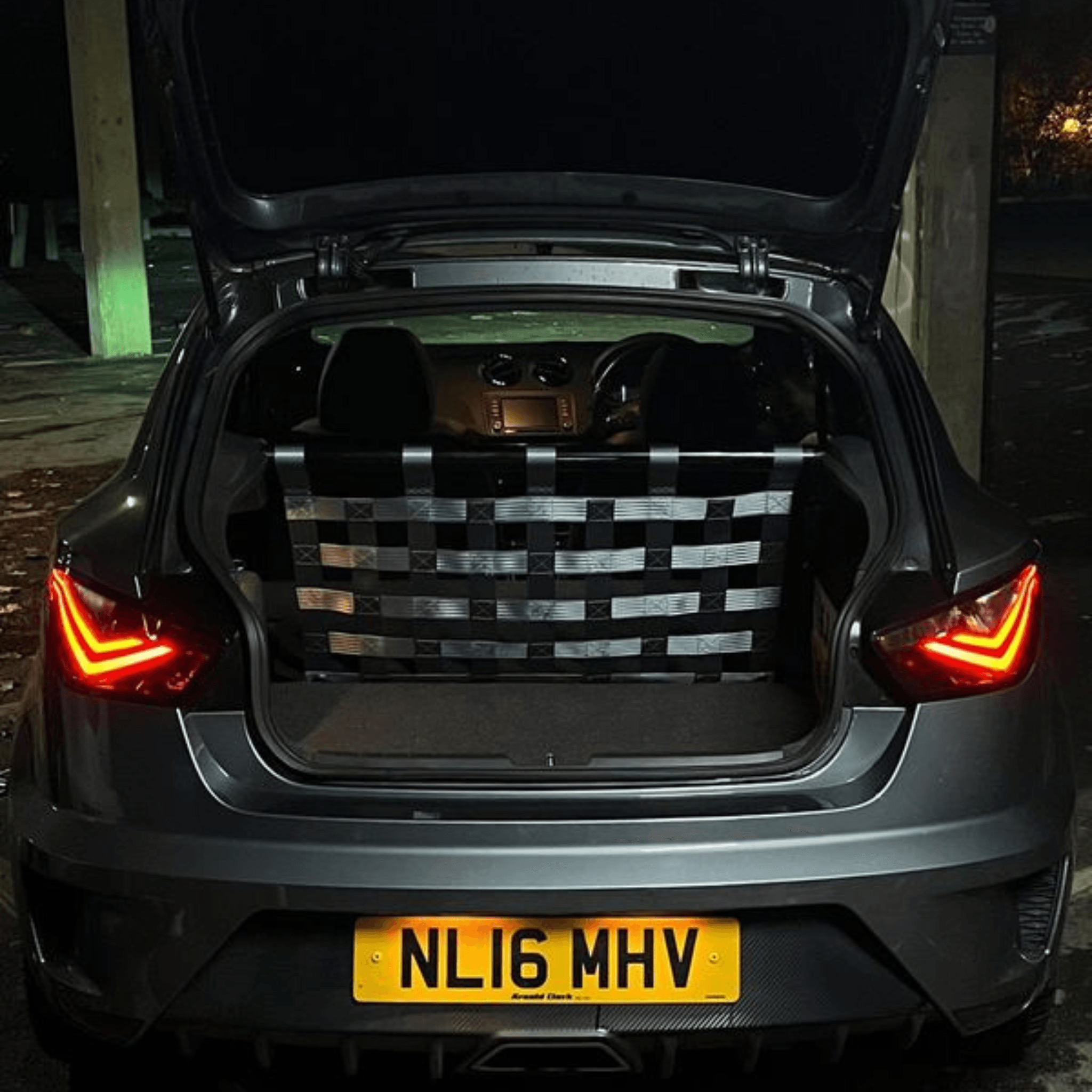 Seat Ibiza Mk4 Cupra 6J 6P Strut bar and Cargo net cargo-nets.co.uk