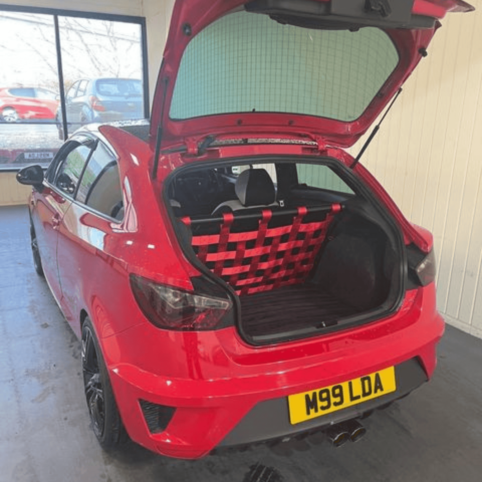 Seat Ibiza Mk4 Cupra 6J 6P Strut bar and Cargo net cargo-nets.co.uk