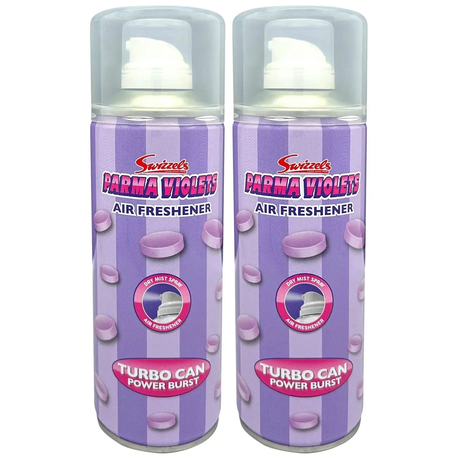 Swizzels Turbo Can Spray – Parma Violets Flava Car Scents
