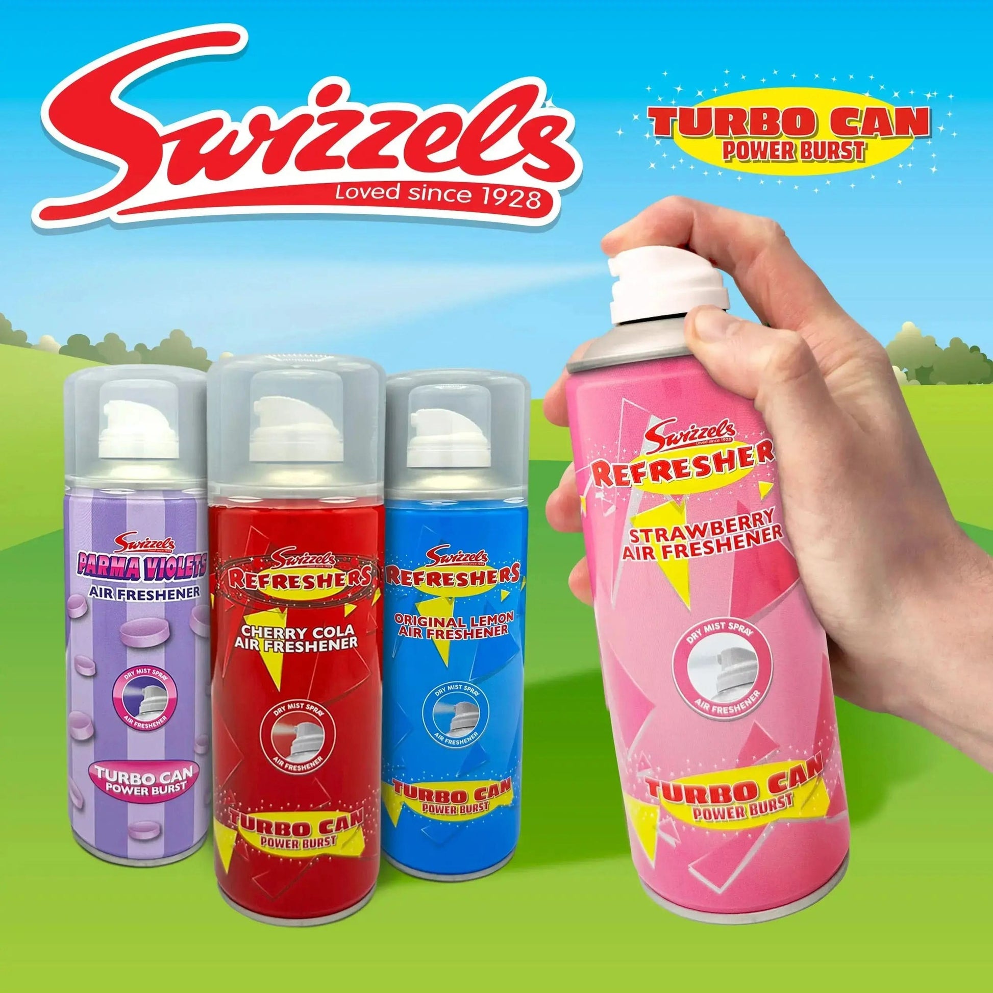 Swizzels Turbo Can Spray – Strawberry Flava Car Scents