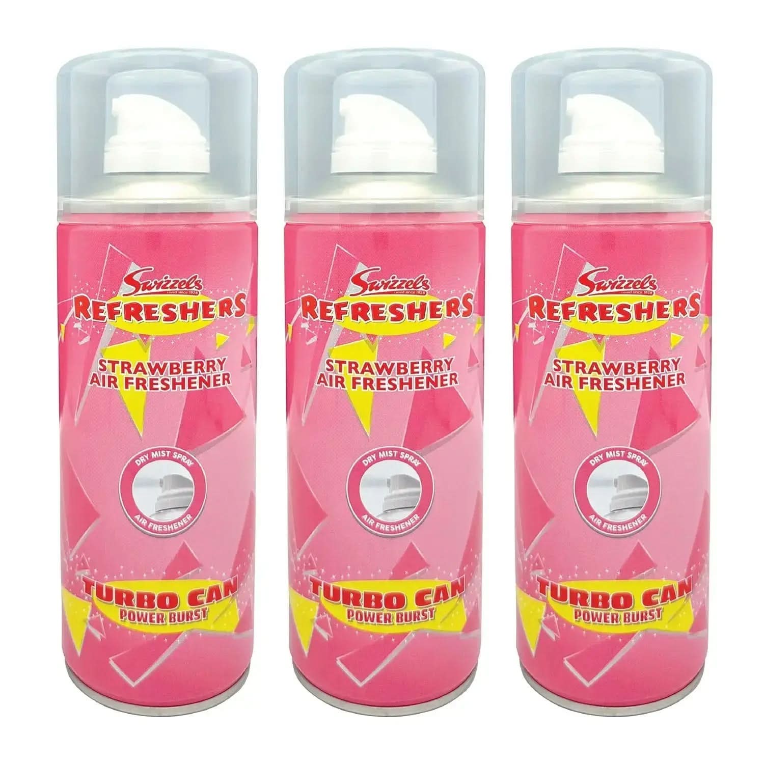 Swizzels Turbo Can Spray – Strawberry Flava Car Scents