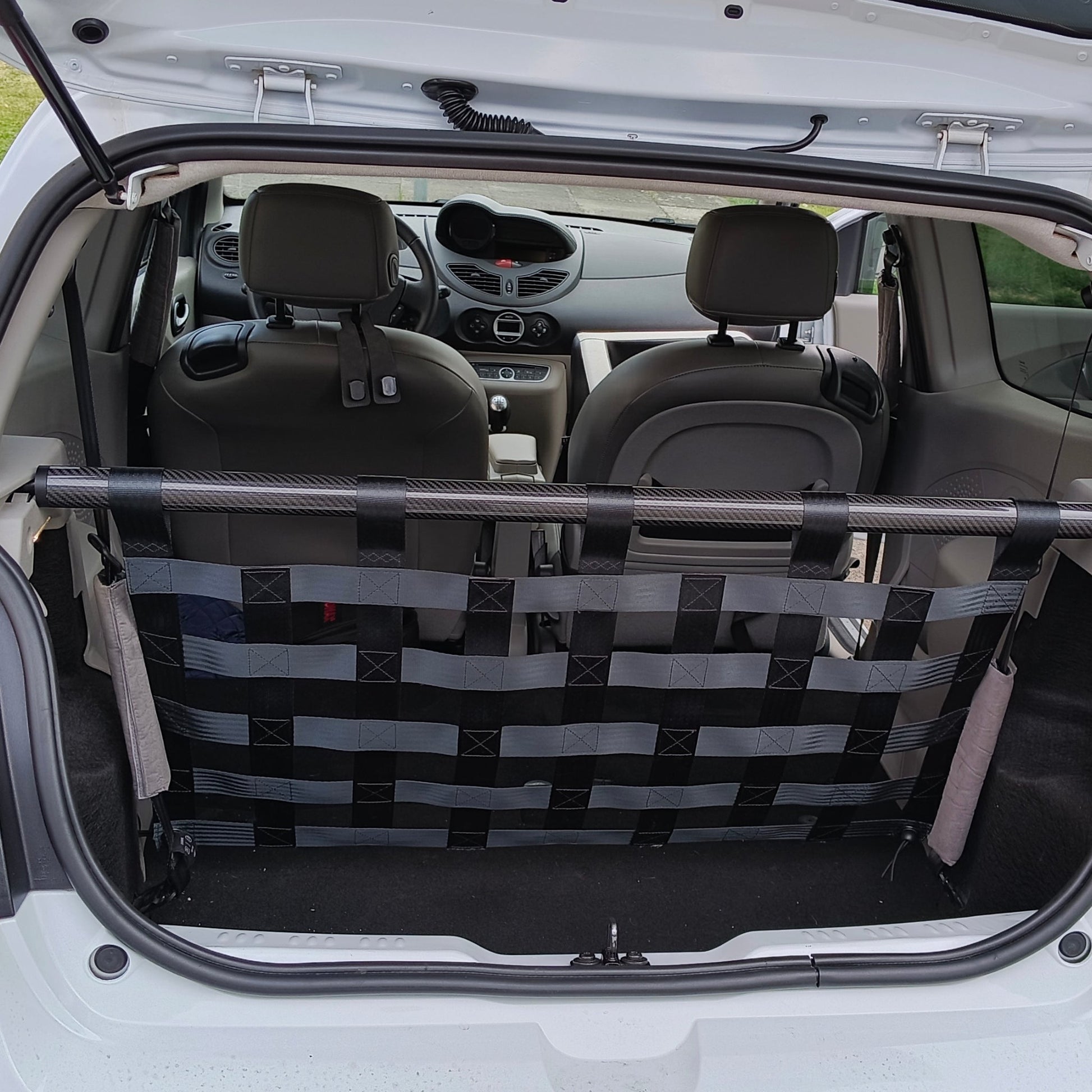 Renault Twingo RS Mk2 Strut Bar and Cargo Net cargo-nets.co.uk
