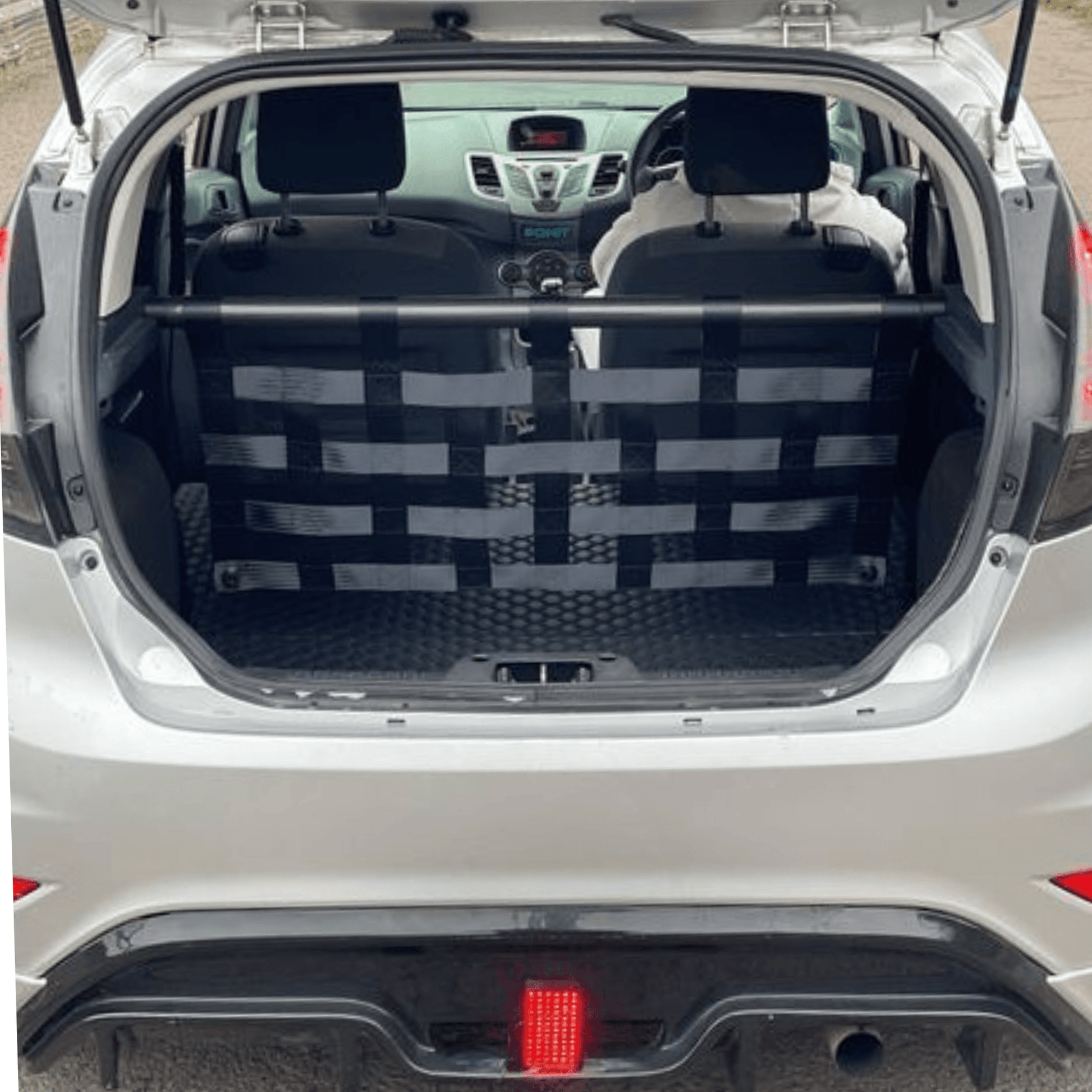 Ford Fiesta Mk7 Mk7.5 ST180 Strut bar and Cargo net cargo-nets.co.uk