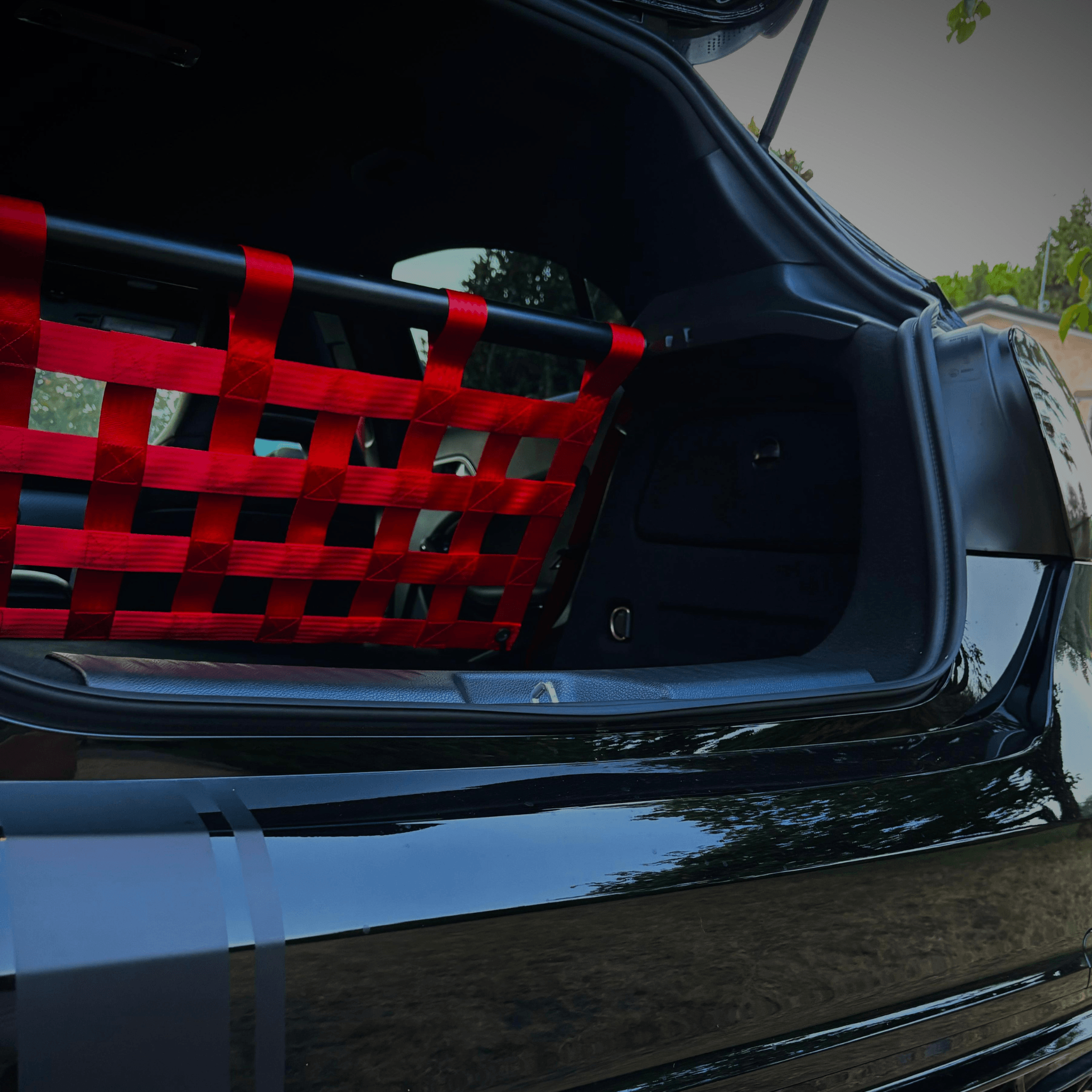 Mercedes-Benz A-Class W176 A45 AMG Strut bar and Cargo net cargo-nets.co.uk