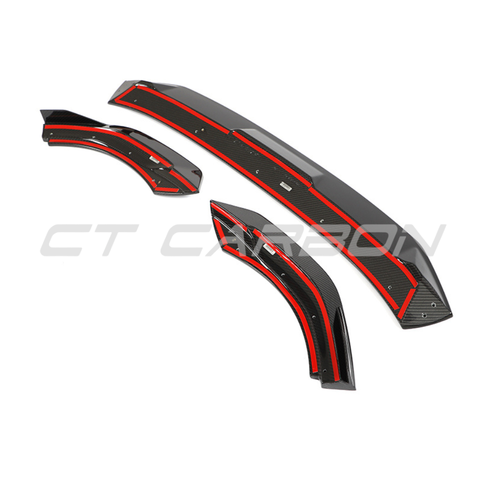 VW GOLF MK8 R 2020+ CARBON FIBRE SPLITTER - CT DESIGN