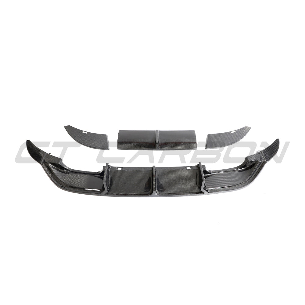 VW GOLF R MK7 2014-2017 CARBON FIBRE DIFFUSER