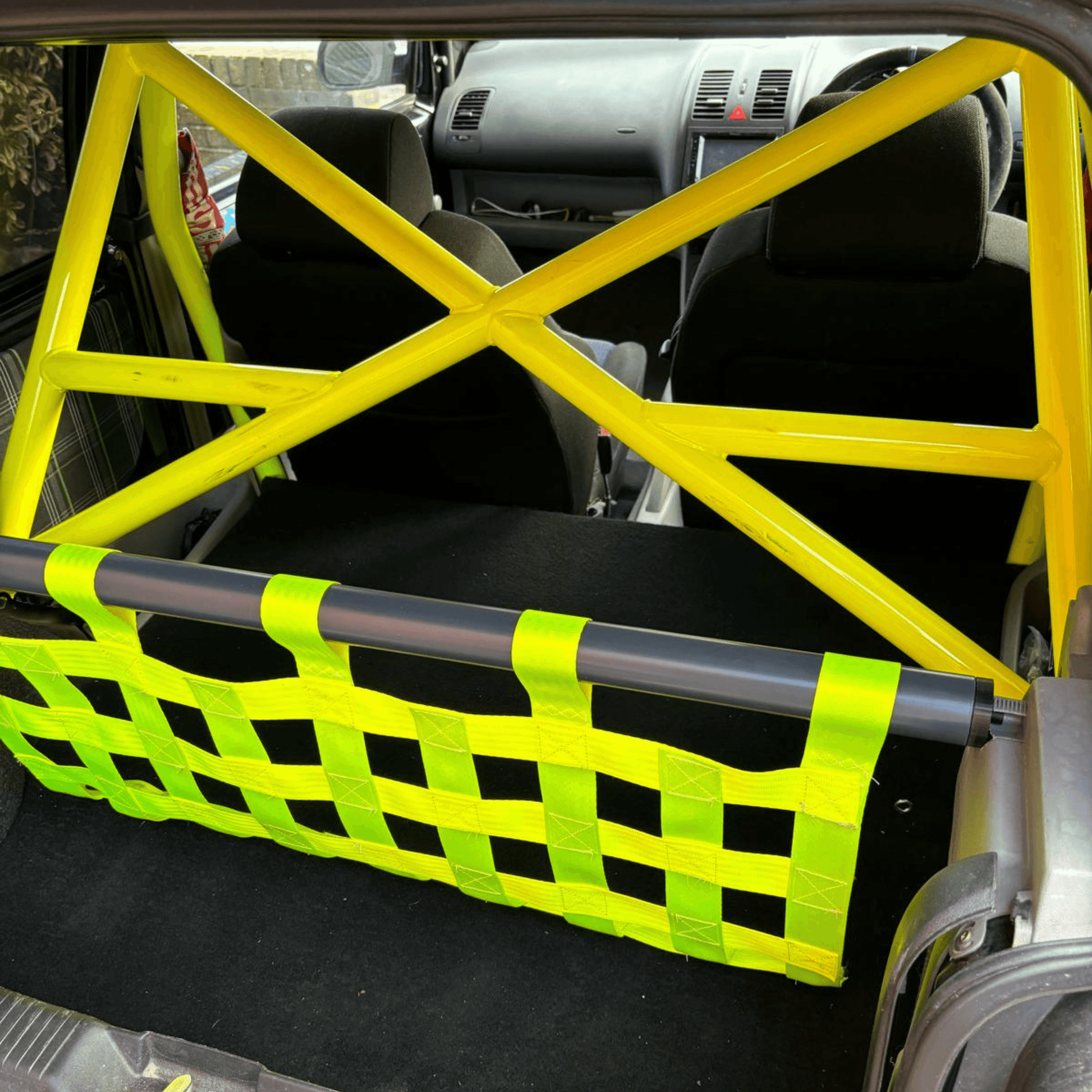 VW Lupo GTI Strut bar and Cargo net cargo-nets.co.uk