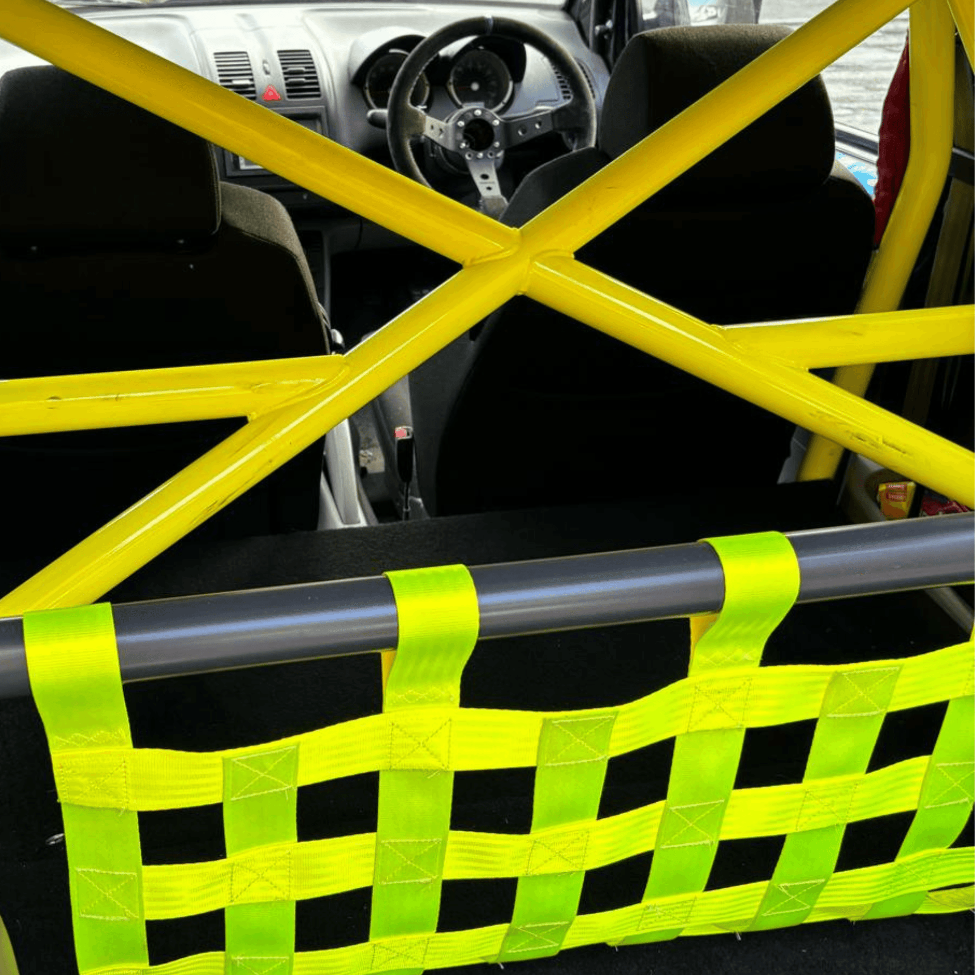 VW Lupo GTI Strut bar and Cargo net cargo-nets.co.uk