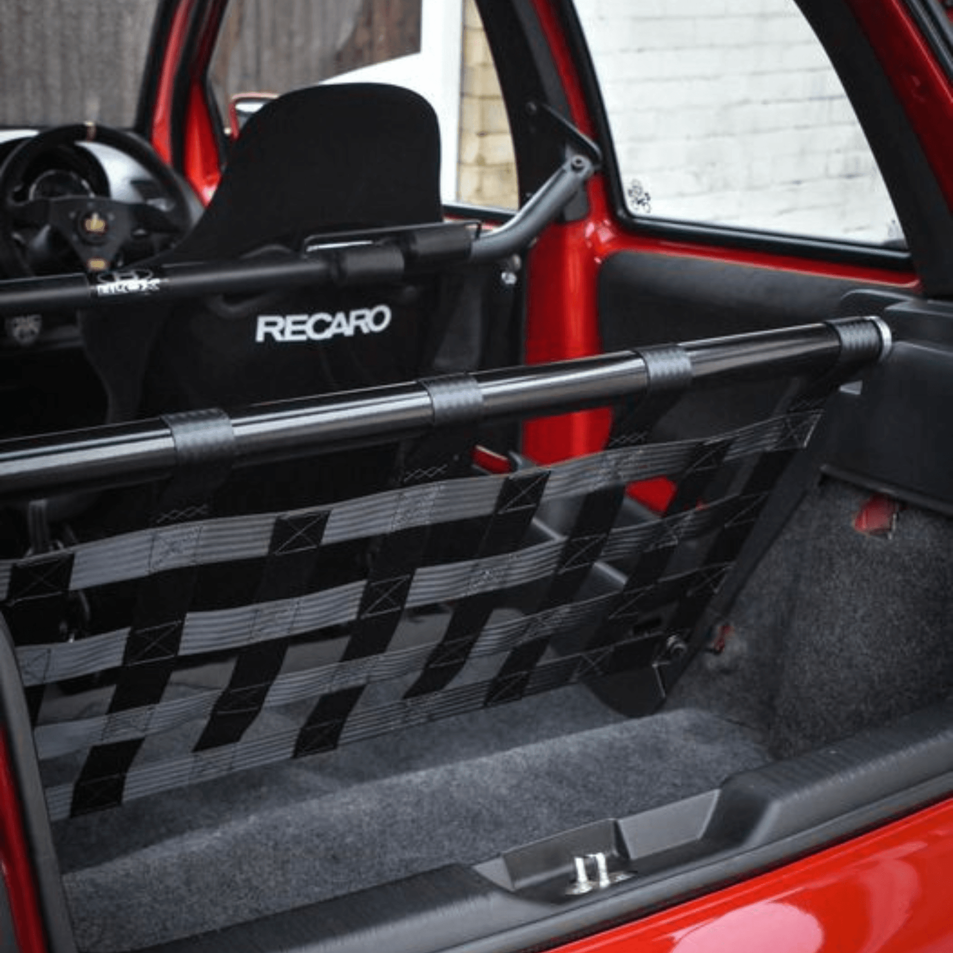 VW Lupo GTI Strut bar and Cargo net cargo-nets.co.uk