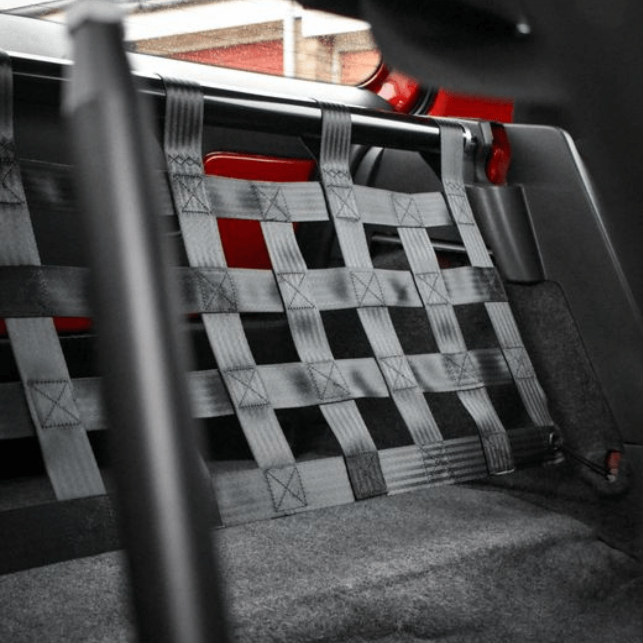 VW Lupo GTI Strut bar and Cargo net cargo-nets.co.uk