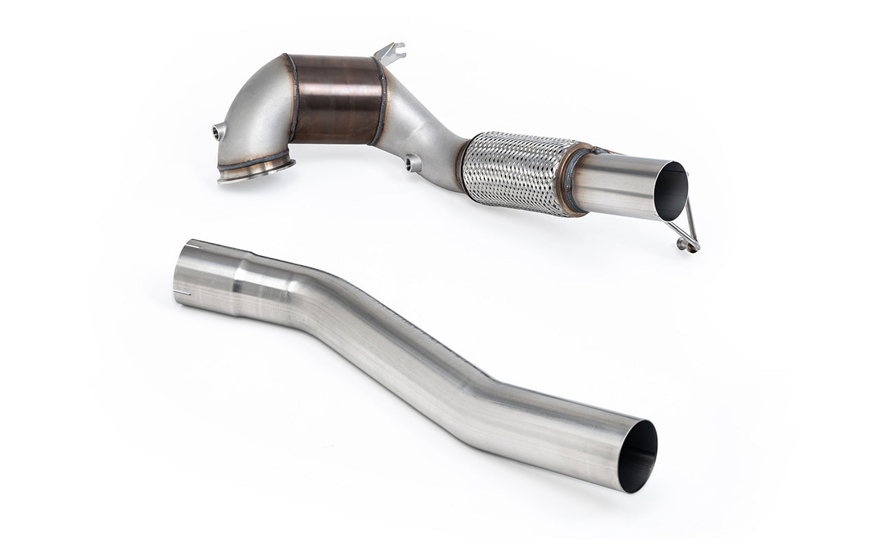 VW Golf GTI Mk8 - Large-bore Downpipe and Hi-Flow Race Cat (For Milltek Cat-Back)