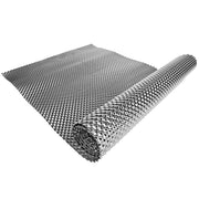 Exoracing embossed aluminium heat shield sheet front view