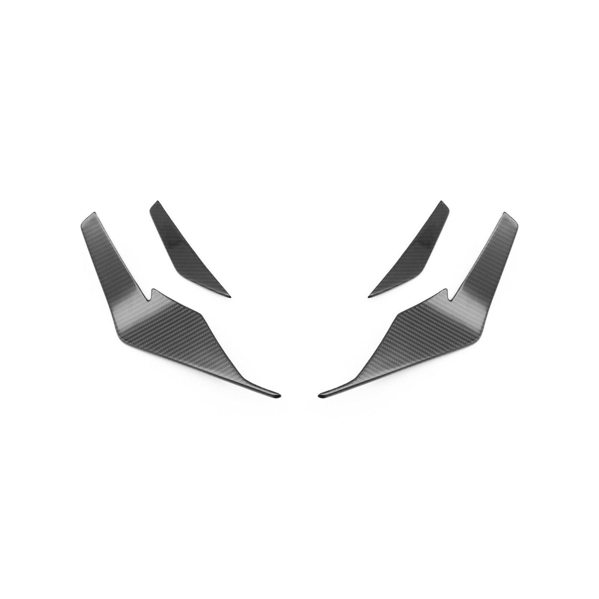 Audi R8 4S Facelift LCI Pre-Preg Carbon Fibre Front Bumper Canards by FORM (2021-2024) FORM Industries