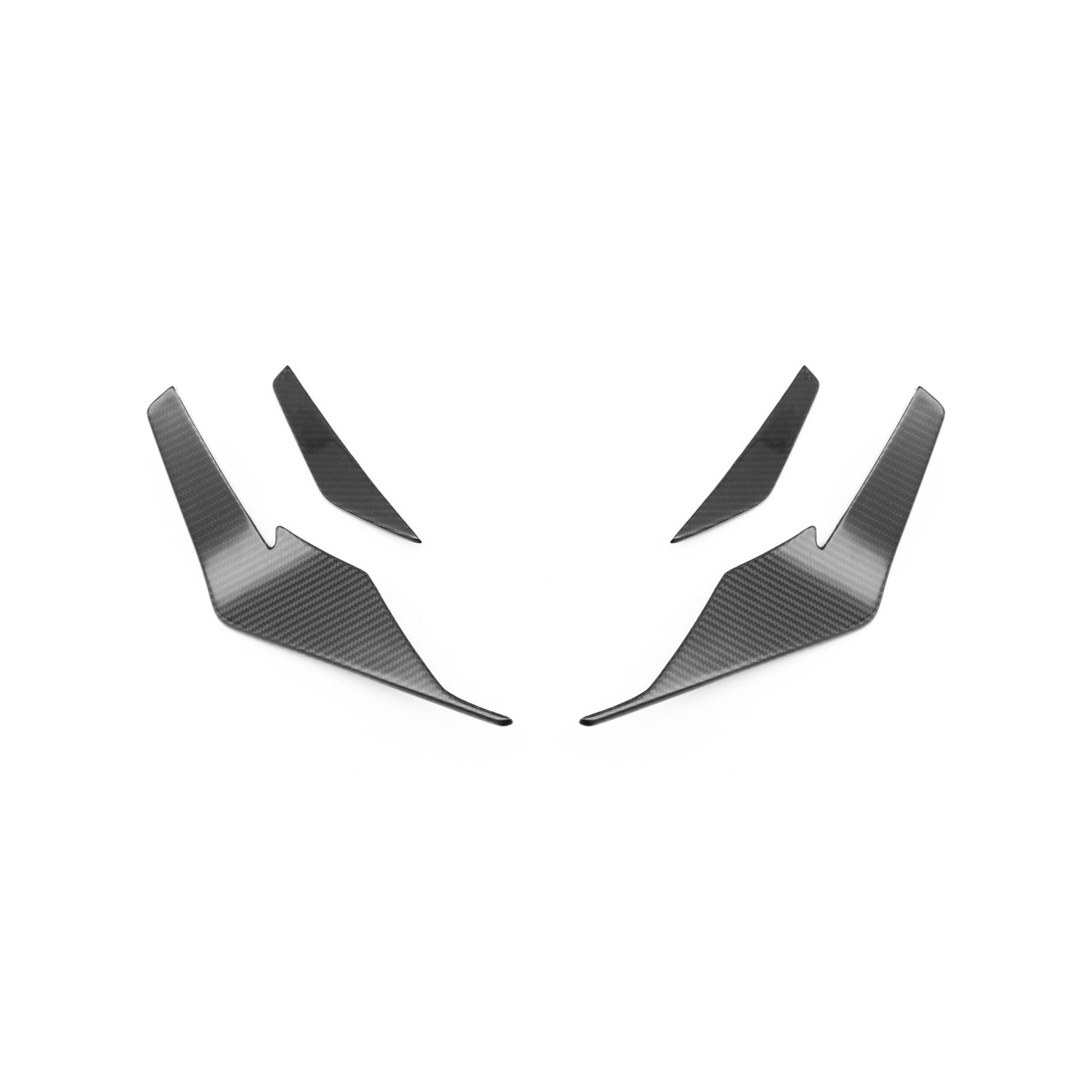Audi R8 4S Facelift LCI Pre-Preg Carbon Fibre Front Bumper Canards by FORM (2021-2024) FORM Industries