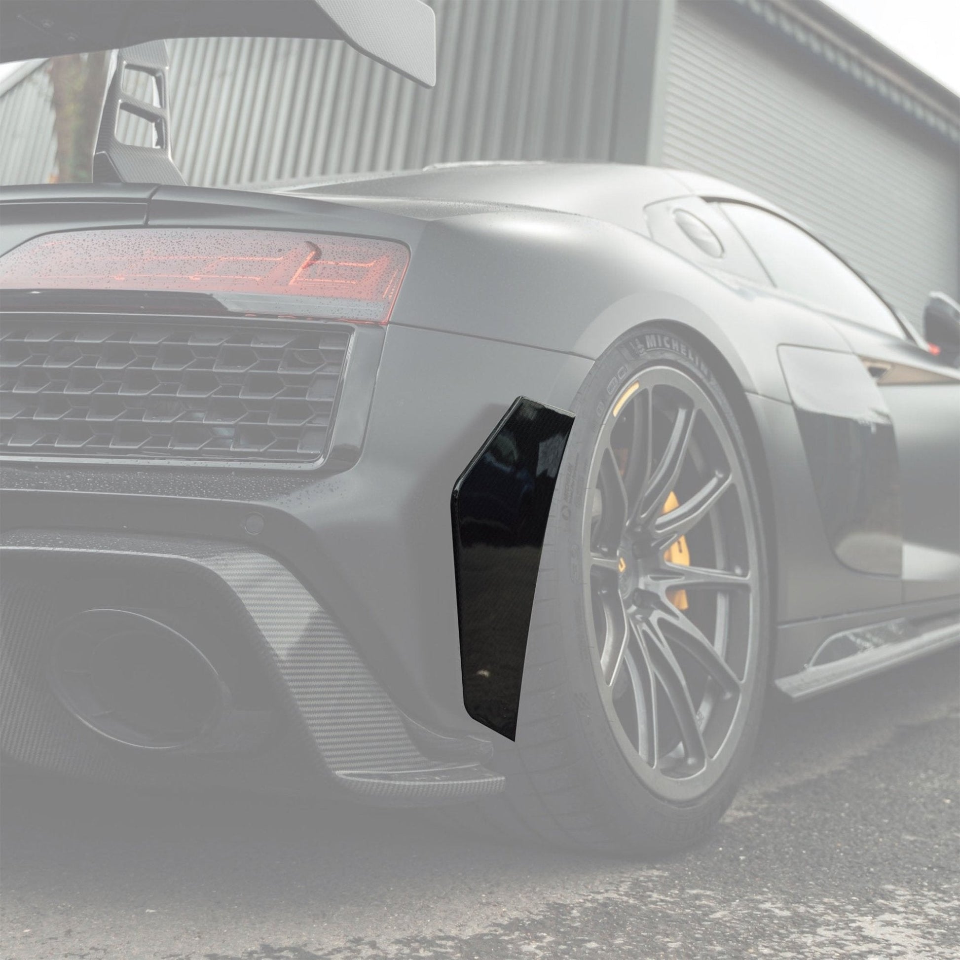 Audi R8 4S Facelift LCI Pre-Preg Carbon Fibre Rear Bumper Canards by FORM (2021-2024) FORM Industries