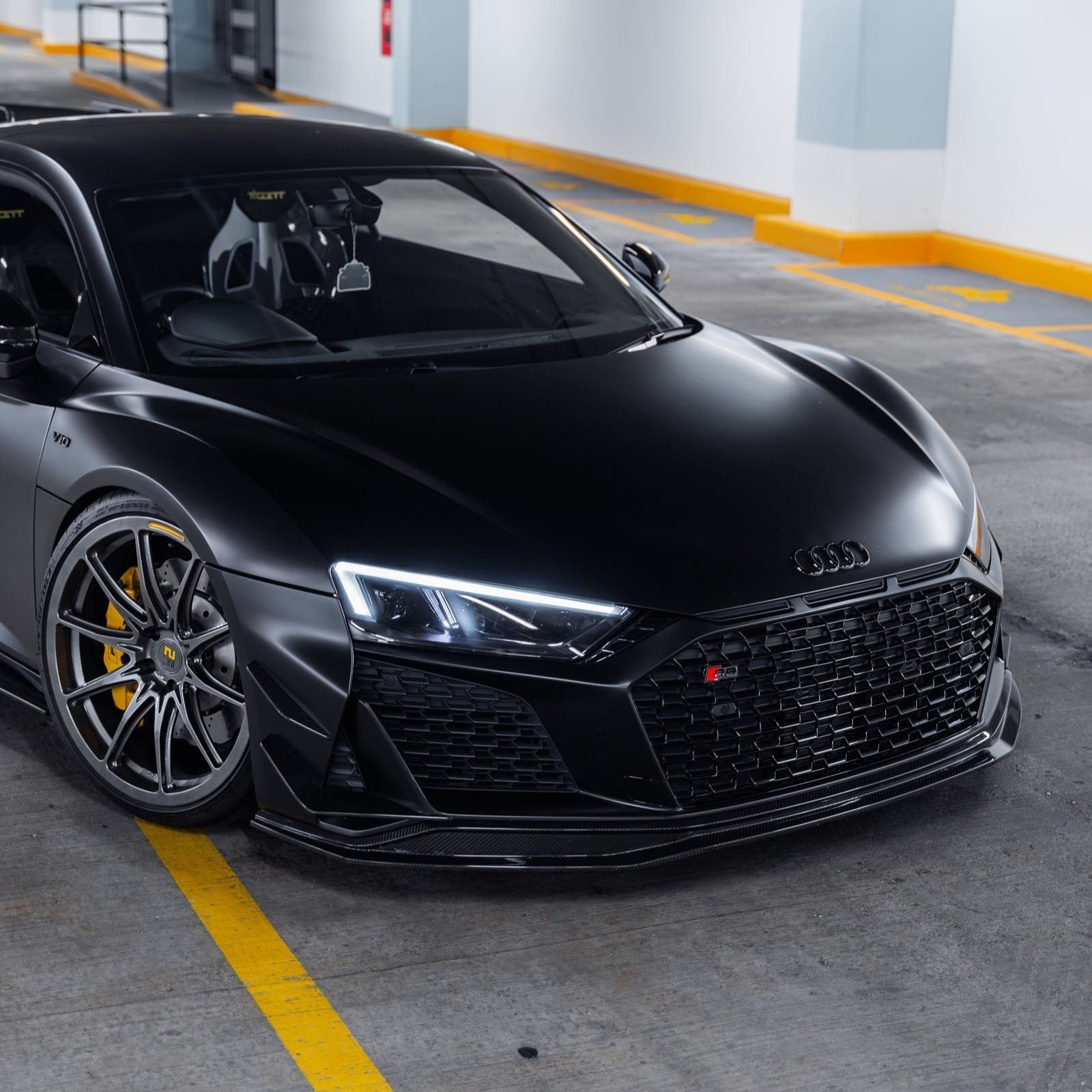 Audi R8 4S Facelift LCI Pre-Preg Carbon Fibre Front Bumper Canards by FORM (2021-2024) FORM Industries