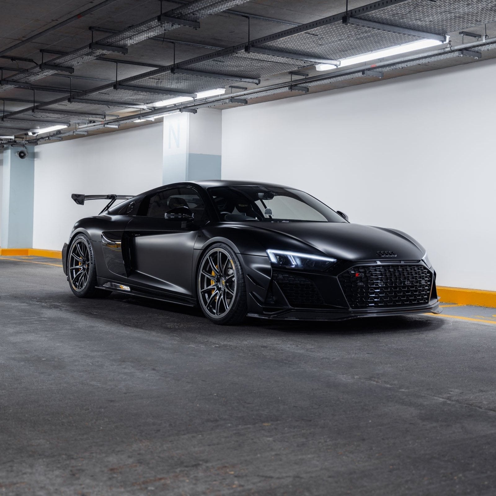 Audi R8 4S Facelift LCI Pre-Preg Carbon Fibre Front Bumper Canards by FORM (2021-2024) FORM Industries