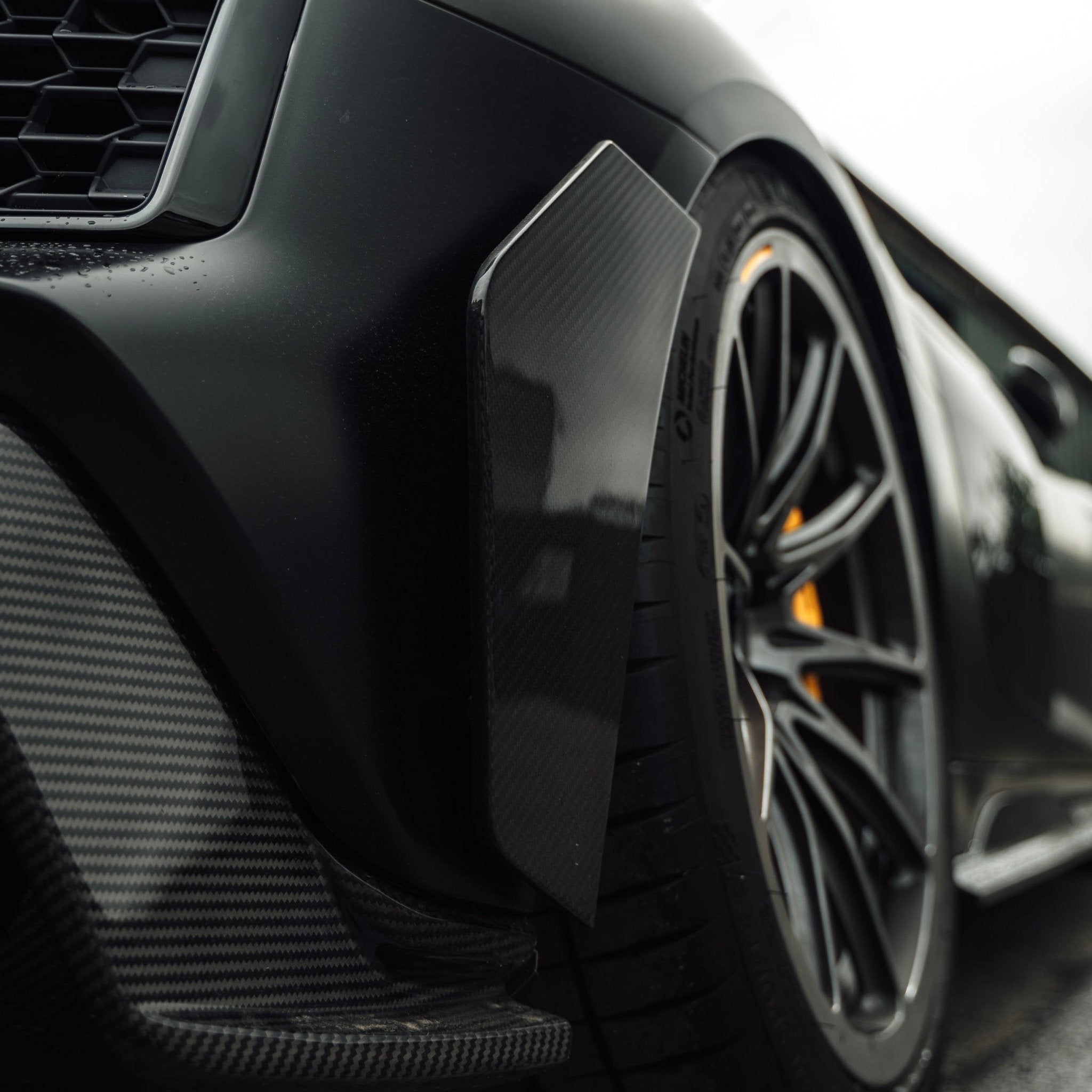 Audi R8 4S Facelift LCI Pre-Preg Carbon Fibre Rear Bumper Canards by FORM (2021-2024) FORM Industries
