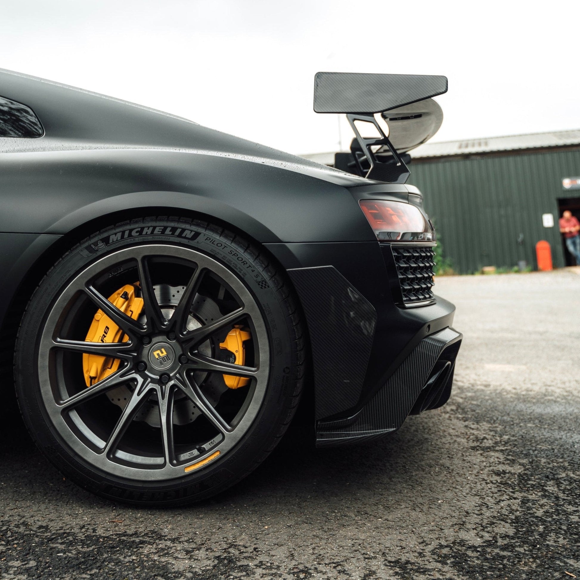 Audi R8 4S Facelift LCI Pre-Preg Carbon Fibre Rear Bumper Canards by FORM (2021-2024) FORM Industries