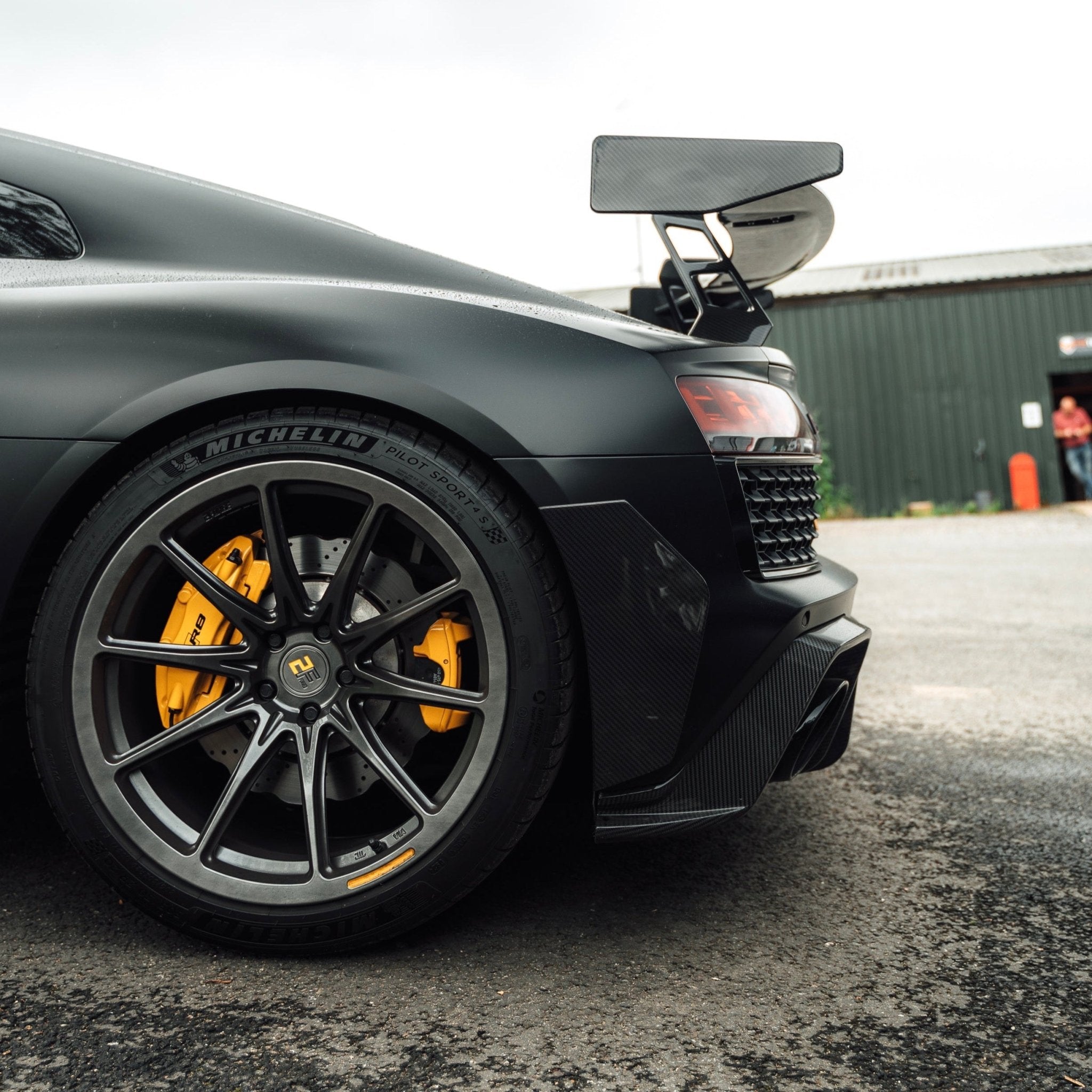 Audi R8 4S Facelift LCI Pre-Preg Carbon Fibre Rear Bumper Canards by FORM (2021-2024) FORM Industries