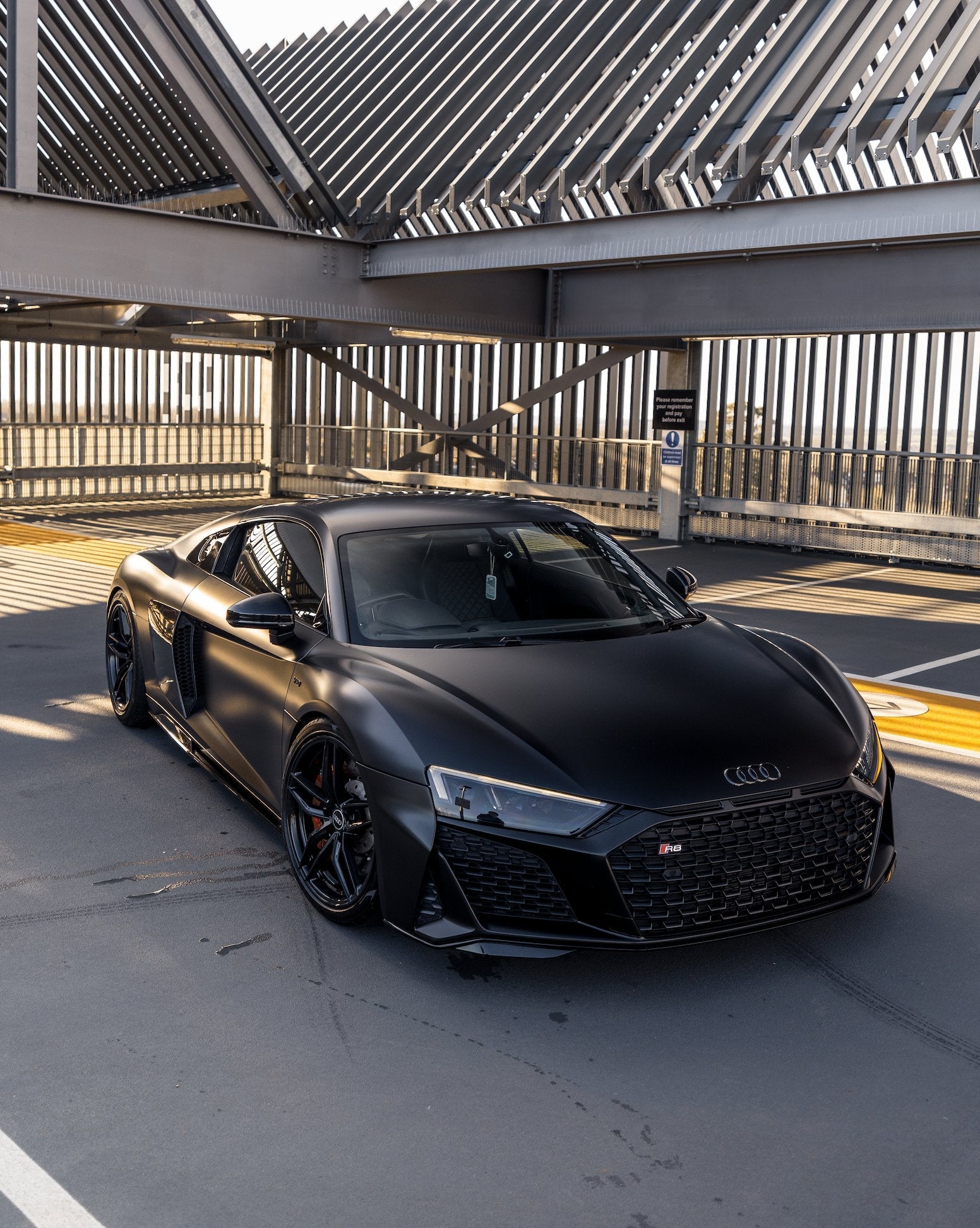 Audi R8 Gen 2 Blackout Badges Front & Rear Set by FORM (2015-2024) FORM Industries