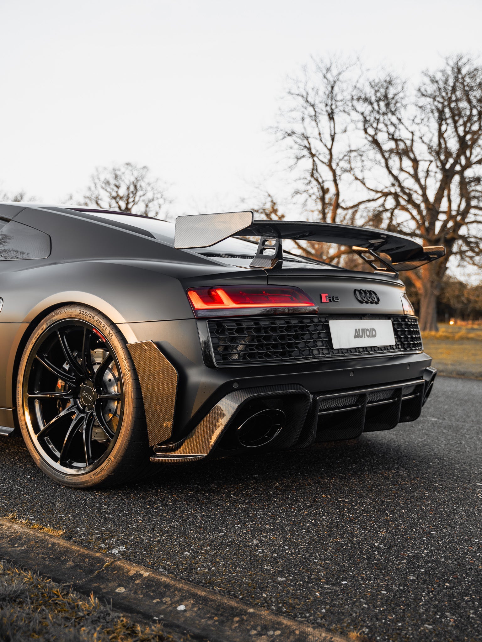 Audi R8 4S Facelift LCI Pre-Preg Carbon Fibre Rear Bumper Canards by FORM (2021-2024) FORM Industries