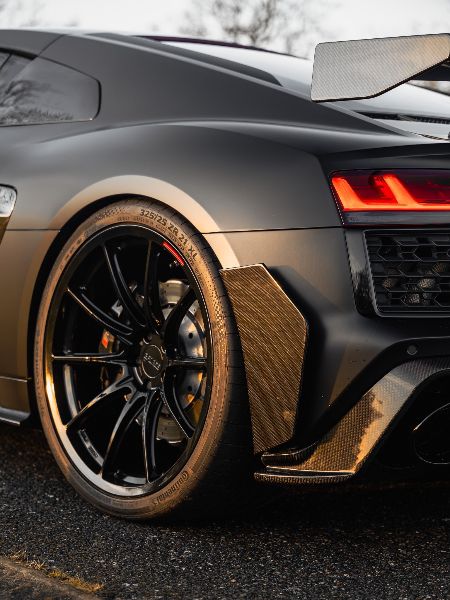 Audi R8 4S Facelift LCI Pre-Preg Carbon Fibre Rear Bumper Canards by FORM (2021-2024) FORM Industries
