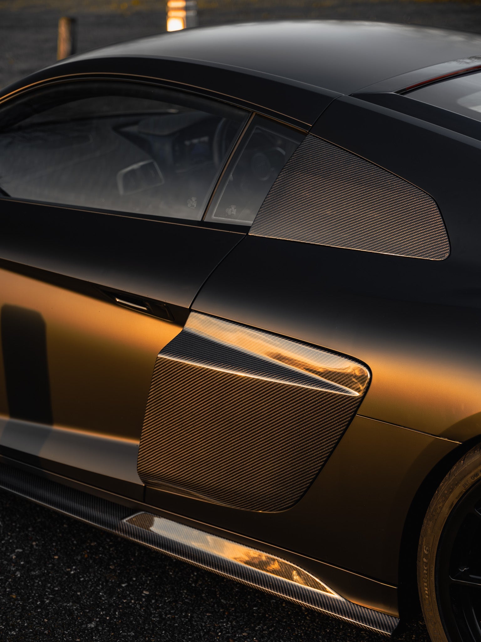 Audi R8 4S Facelift LCI Pre-Preg Carbon Fibre GT Side Garnishes by FORM (2021-2024) FORM Industries